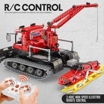 1100pcs Fernbedienung Schnee technische Fahrzeug Bausteine elektrische RC Auto Engineering Kran Modell Ziegel Kinderspiel zeug Geschenke