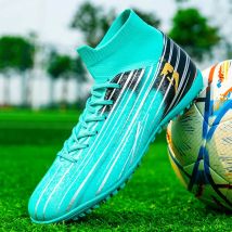 Neue Erwachsene High-Top Kinder Fußballschuhe Männer Frauen Jugend Student AG Long Spike TF Mixed Spike Trainingsschuhe Fußballschuhe