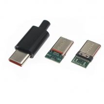 2/5/10 pz Tipo C usb3.1 Male3A/5A ricarica rapida ad alta corrente Jack Spina di Coda Terminale Elettrico di saldatura FAI DA TE cavo dati accessori