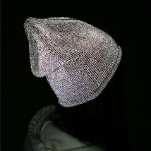 TOHUIYAN Reflektierende Beanie Hut Für Männer Frauen Herbst Winter Warme Gestrickte Hüte Skullies Motorhaube Chapeu Feminino Gorras Stricken Ski Cap