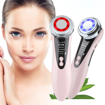 Gesichtsmassagegerät LED-Lichttherapie Sonic Ion Vibration Hautstraffung Facelifting Anti-Falten Schönheitsgerät Hautpflegewerkzeuge