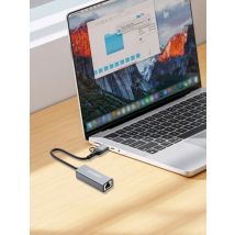 USB/TYPE-C Dual-Head-Zwei-in-Eins-Netzwerkkartenkonverter, Rj45-Adapter, treiberfreie Netzwerkkarte, geeignet für Desktop-Computer