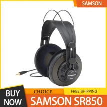 SAMSON SR850 Wired Semi-Closed Headphone Professional Recording Headset Head-Mounted Monitor Headphones For Phone Pc Mac Gifts