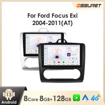 Radio con GPS para coche, reproductor Multimedia con Android, 9 pulgadas, 2DIN, pantalla táctil, CarPlay, para Ford Focus 2 Mk2 2004-2011