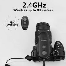 Telecomando Wireless Mini SRR-PEBBLE 2.4GHz per Fotocamera, per Esposizioni Lunghe, Modalità Bulb, Scatti Continui/ Singoli/ con Ritardo