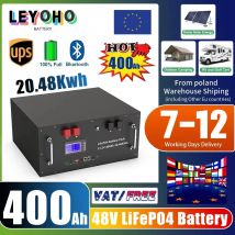 Akumulator LiFePO4 48V 400Ah 20kWh 6000+ cykli 51.2V 100Ah 120Ah 150Ah 200Ah 300Ah Litowy Magazyn Energii Słonecznej AKKU EU STOCK