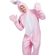 Halloween Cos Animal Jumpsuit Cute Pink Bunny Cosplay Costumes Men and Women Role Play Clothes Fancy Dress Sleepwear Bodysuit