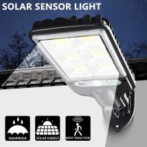 1PC Solar Lichter Im Freien mit 3 Modus Wasserdicht Motion Sensor Sicherheit Beleuchtung LED Wall Street Lampe für Garten 30/72COB
