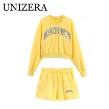 Herbstlicher neuer vielseitiger und modischer bestickter Damen-Hoodie mit bedruckter Stickerei-Samtshorts