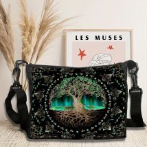 Baum des Lebens Magic Tree Print Umhängetasche, Tarot Card Lover Umhängetasche Mode Umhängetasche