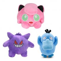 Gengar błyszcząca Psyduck Jigglypufff pluszowa zabawka, Peluche lalki psiduck wypchana figurka dla dzieci prezent kolekcja lalek