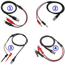 JX 1PCS BNC Stecker auf Dual Haken Clip Krokodil Clip Bananen Stecker Test Blei für Für Oszilloskop/multimeter