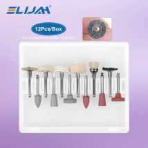 Dental Composite Polieren Kit 12 teile/satz ELIJAH RA 2,35mm Polierer für Niedrige Geschwindigkeit Handstück Porzellan Natürliche Zähne Nagel polieren