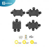IP68 Wasserdichter Außenanschlusskasten, elektrischer Kabelstecker, 2, 3, 4-Wege-Drahtanschluss, DIY für Außenbeleuchtung, Garten, Solar