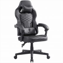 Dowinx Gaming-Stuhl mit Taschenfederkissen, ergonomischer Computerstuhl mit hoher Rückenlehne, verstellbarer Spielstuhl aus Pu-Leder, 350 Pfund