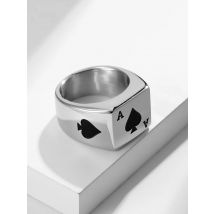 Punk Hip Hop Gambler Lucky Ace of Hearts/Ace of Spades Ring For Men Women Fashion Hip Hop Poker Ring Jewelry Gift Wholesale