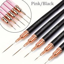 5 stücke Nail art Liner Pinsel Set Detailer Striping Pinsel Feine Linie Stifte UV Gel Polnisch Malerei Maniküre Werkzeuge Größe 4/8/12/20/25mm