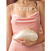 Mode elegante Damen Acryl Neuheit geformte Clutch Handtasche lange Kette Cross Body Abendtasche Datum Abendessen Bankett Hochzeitsgeschenk