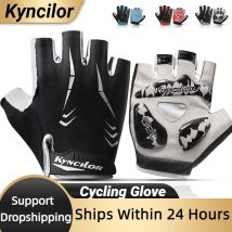 Männer radfahren handschuhe Halb Finger Atmungsaktive Anti Skid Handschuhe Für Sport Reiten Fahrrad Guantes Stoßfest Pads Cucling Handschuhe