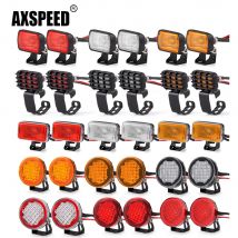 AXSPEED 1 Zestaw Lamp LED Reflektory Światła Przednie do TRX-4 TRX-6 Axial SCX10 90046 Wraith 1/10 RC Samochód Części Dekoracyjne Akcesoria