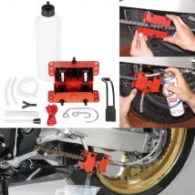 Detergente per catena per moto Kit da ciclismo portatile Set di spazzole per bicicletta Strumento di riparazione per lavaggio bici per accessori da strada di montagna