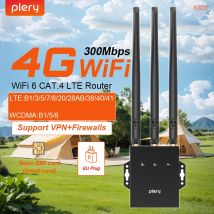 Plery 4G LTE Router 2,4G EU Stecker 300Mbps WiFi6 Router Tragbare Internet Gerät Nano SIM Karte LAN/WAN Port Für IP Kamera Eurasia