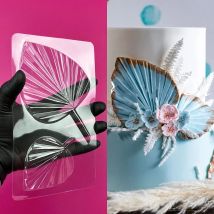 1 pezzo, stampo per cioccolato a forma di foglia - Stampo in plastica 3D per caramelle e fondente per la decorazione di torte DlY - Gadget da cucina e da cucina
