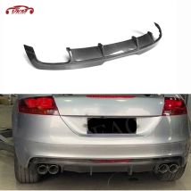 Carbon Fiber Car Rear Diffuser Bumper Spoiler Body Kits for Audi TT TTS 2008-2014 Bumper Car Styling Accessories Guard FRP
