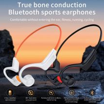 Knochenleitungskopfhörer, kabellos, Bluetooth 5.3, Sportkopfhörer, Ohrbügel, wasserdichtes Headset für Fahrradfahren, Laufen, Fahren