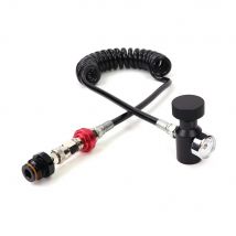 Hpa co2 spule fernbedienung schlauch dicke leitung mit schieber überprüfen, schnell trennen, 2000psi lehre