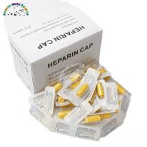 100pcs Disposable Heparin Cap IV Cannula Catheter Heparin Caps for Animals Dog Cat Veterinary Medical Consumables