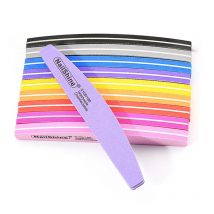 10 Uds. Bloques de lima de uñas de doble cara, esmalte de uñas de esponja de colores, tiras de pulido para manicura y pedicura