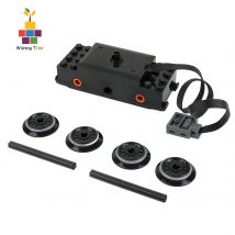 High Velocity Train Motor for Building Block Sets DIY Car Model Compatible with 88002 and 53401