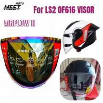 Heiß begehrte silberne Visiere für LS2 AIRFLOW II Halbschalenhelme, passend für LS2 OF616 Helmvisier, offene Motorradhelme, farbige Visiere