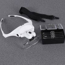 5-Linsen-verstellbare Lupe, Wimpernverlängerung, Lupen, LED-Licht, Lampe, Pfropfen, Reparatur, Tattoo, einzelne Wimpern