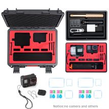 Custodia rigida impermeabile da viaggio portatile a 2 strati Set di coperture in silicone con pellicola di vetro 2 per custodia per accessori Insta360 ACE Pro 2