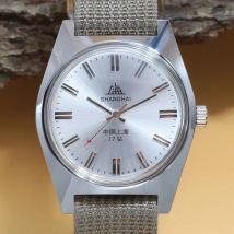 Shanghai 7120 Hand-Wind Mechanical Watch Men 36mm Retro Business Timepiece Classic Chinese Mechanical Watches