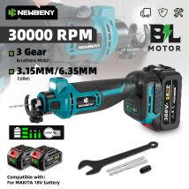 NEWBRNY Bürstenloses elektrisches Trockenbau-Ausschnittwerkzeug, kabellose Schleifmaschine, Schneid-Haushalts-Elektrowerkzeug für Makita-Akku-Pin