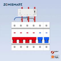 Zemismart Zigbee Misuratore di energia intelligente trifase a 4 fili 63A Sensore di monitoraggio dell'alimentazione Funziona con Tuya Zigbee Hub Zigbee2MQTT Assistente domestico