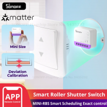SONOFF MINI-RBS Matter Inteligentny Moduł Przełącznika Klapki WIFI do Rolet Precyzyjne Sterowanie Procentem Współpracuje z Alexa Google Home