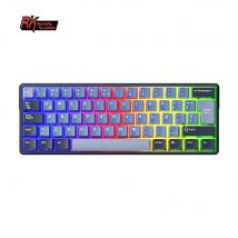 RK61 Plus ROYAL KLUDGE Teclado mecánico trimodo español 2,4G inalámbrico Bluetooh RGB teclados retroiluminados para juegos 61 teclas Mini intercambiables en caliente