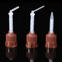 50 Pz/borsa Odontoiatria Punte di Miscelazione Usa E Getta Gomma di Silicone Testa di Miscelazione 1:1 Per Impressione Miscelazione Erogazione Pistola Materiali Dentali