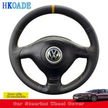 Dostosuj skórzany pokrowiec na kierownicę z mikrofibry do Seat Leon MK1 Volkswagen VW Golf 4 IV