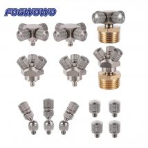 0.3/0.4/0.5/0.6mm ugello di nebulizzazione a bassa pressione spruzzatore di raffreddamento a nebulizzazione irrigatore atomizzatore per irrigazione in acciaio inossidabile 303
