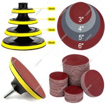 3/4/5/6 Inch Sanding Discs Pad Abrasive Polish Wheel Wood Sanding Paper Set Car Headlight Repair Polishing Restoration Sandpaper
