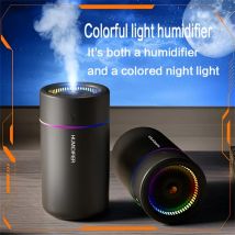 1pc Umidificatore per auto LED colorato Aromaterapia Umidificatore Silenzioso Macchina per aromaterapia ad ultrasuoni Adatta per ufficio camera da letto
