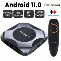 Transpeed AV1 Android 11 Amlogic S905W2 TV-Box 2,4 G und 5,8 G WLAN BT5.0 32 G 64 G Media Player 4K 3D schnelle Set-Top-Box