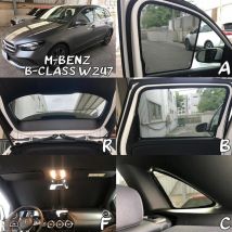 Magnetischer Autosonnenschutz für Mercedes Benz B-Klasse W247 (2019–2024), Frontscheibenvorhang, Rückseite, Babyfenster, Sonnenschutzvisier