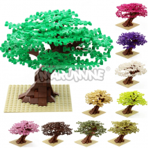 Marumine MOC Ziegel Baum Set 205PCS moc bricks blocks bausteine mit Platte Bausteine Modell Anlage Zubehör Gras Teile Dekoration Szene Spielzeug