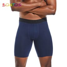 lang Herrenhöschen Sport Leggings Boxershorts Herren Polyesterunterwäsche Herren Boxershorts Schnell trocknende Boxershorts für Herren Unterhosen